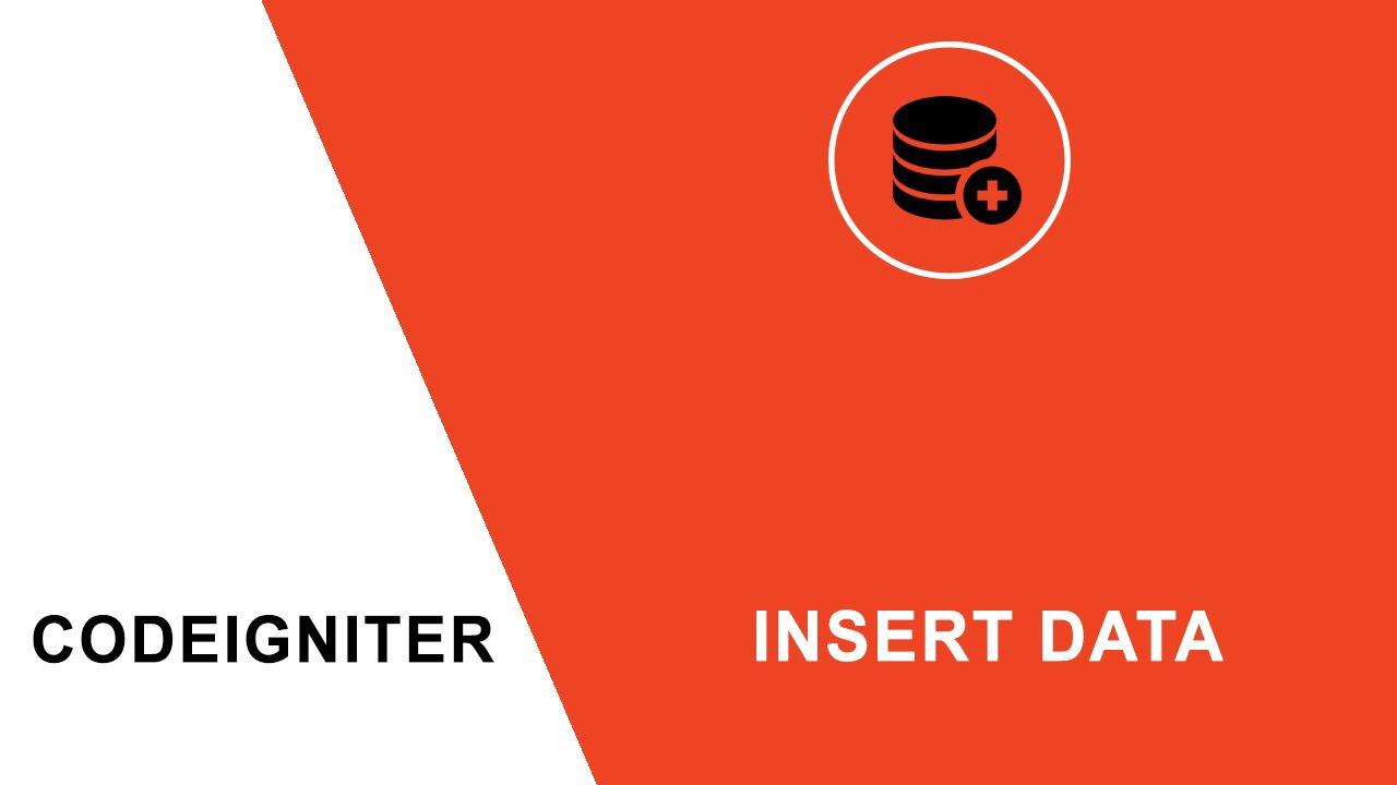 'Video thumbnail for How to insert data in database - CodeIgniter'